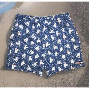 Vineyard Vines Board Shorts Swim Sailboat Pattern Mesh Lined Men's XXL SEE DESC